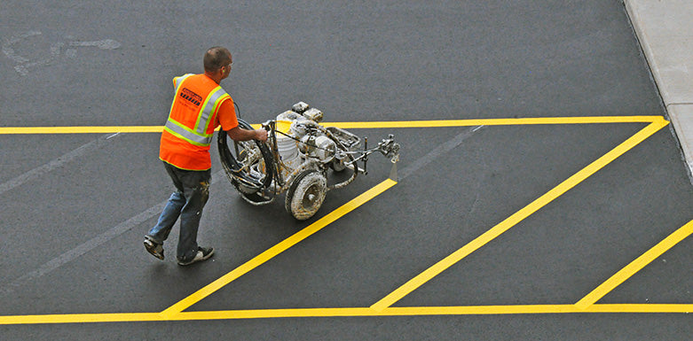 Pro Stripe machines for striping parking lots